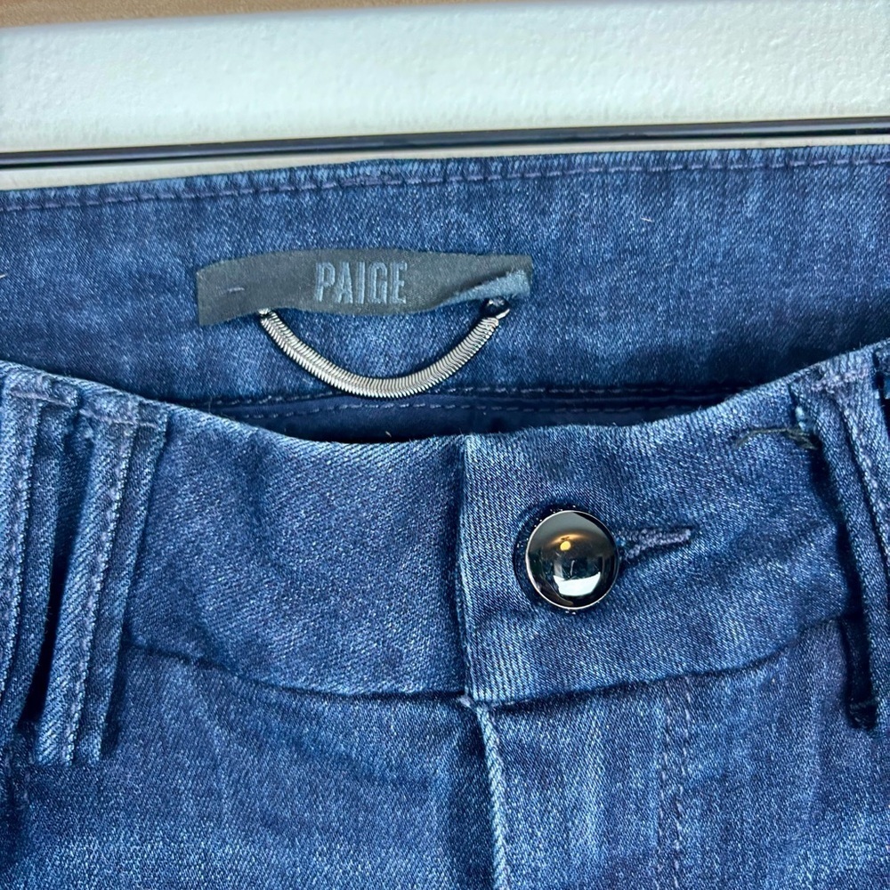 PAIGE Constance skinny jeans 29 dark wash split hem - Picture 4 of 11